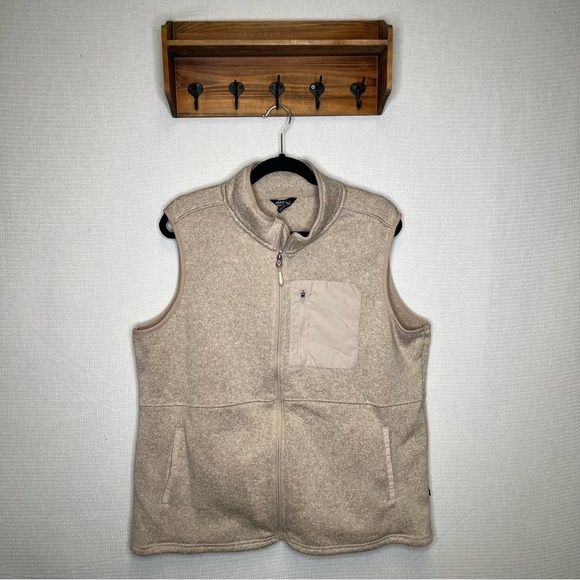 Eddie Bauer | Cream Heathered XXL Womans Beige Fleece Vest - Picture 1 of 8